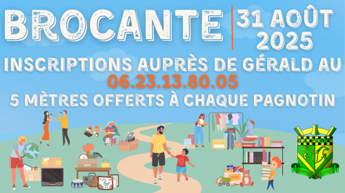 affiche brocante 